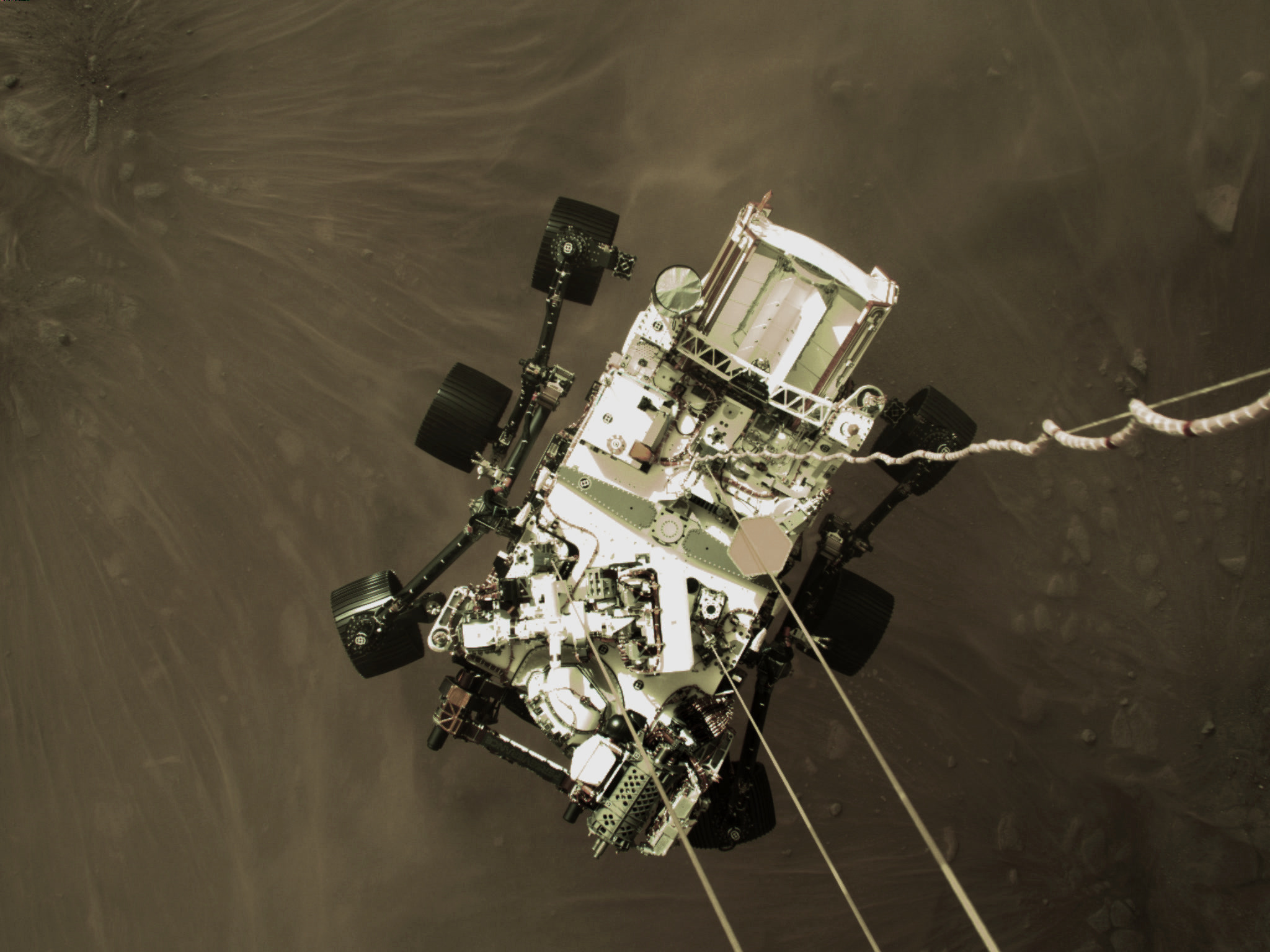 Perseverance Rover Sends Sneak Peek of Mars Landing